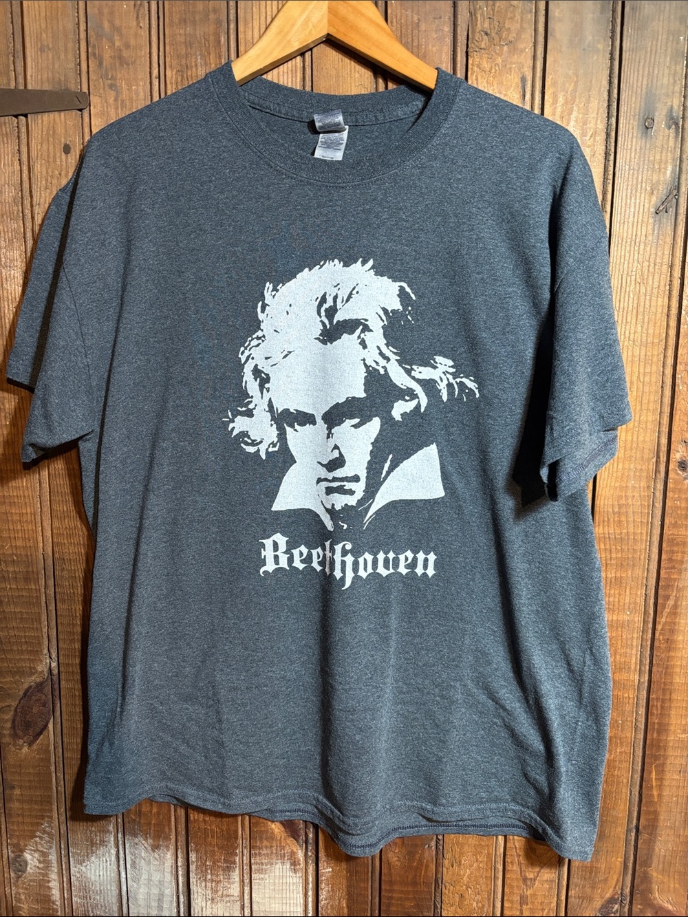 Beethoven Graphic Short-Sleeve T-Shirt - Gray